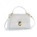 Stylish Clear Jelly Square Handbag Crossbody Bag 6W10BBG2113