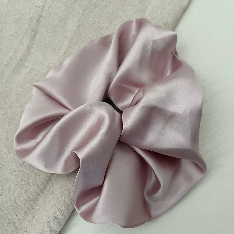 Oversized Solid Color Satin Elastic Scrunchies MK2BW6W6HSR48
