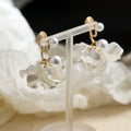 3D Layered Floral Stud Earrings - DippedShop Wholesale - #1923