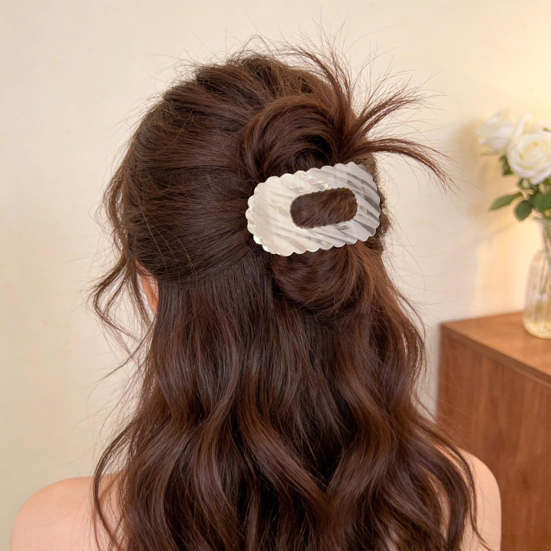Textured Acetate Hair Clip - DippedShop Wholesale - #8387