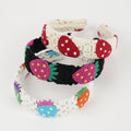 Knit Flower Hair Band - DippedShop Wholesale - #1667