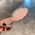 Rhinestone Mini Cushion Comb Portable Hair Brush 6C5CB160