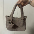 Casual Hand-Crochet Solid Color Handbag 6W10BBG1770