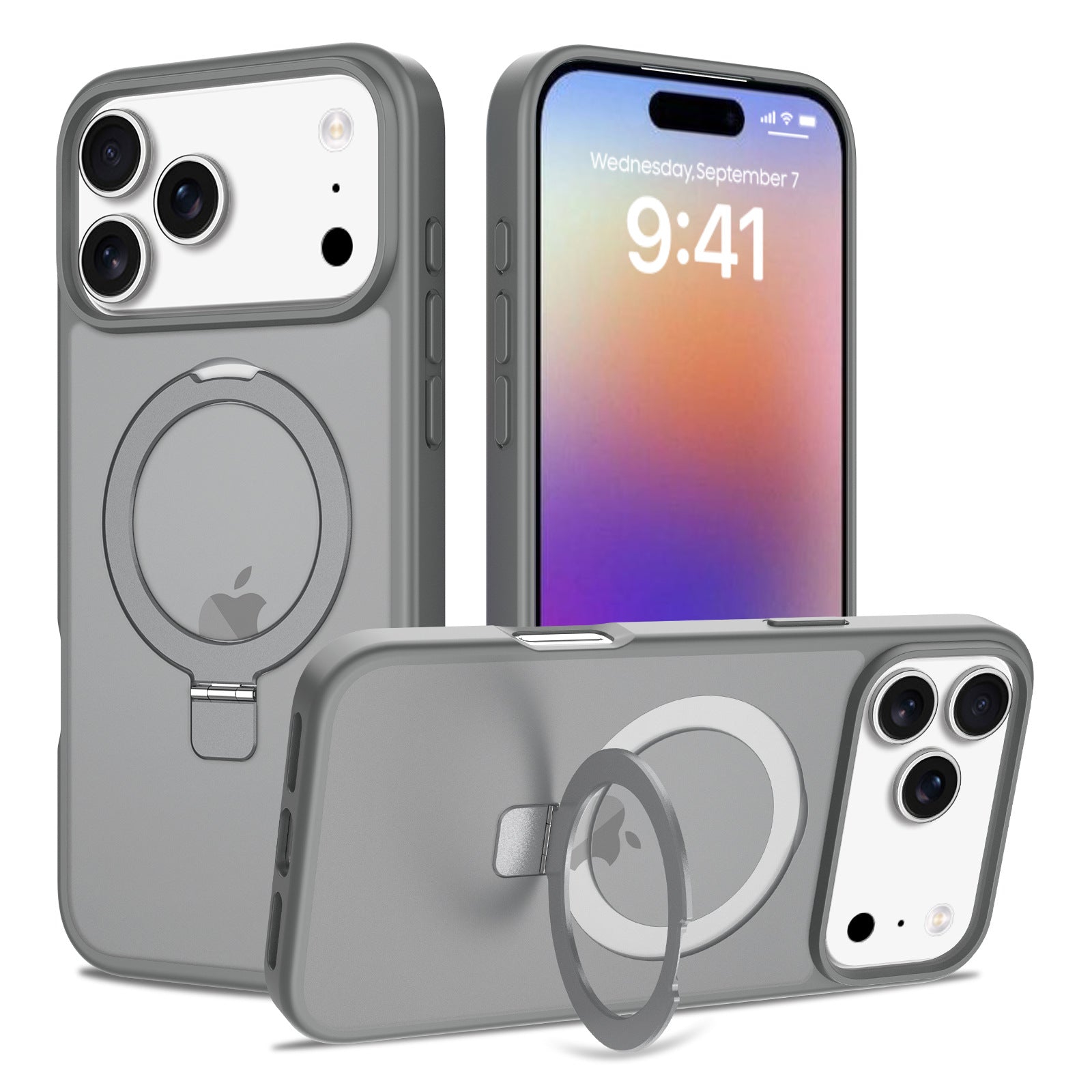 Magnetic Foldable Ring Kickstand Shockproof iPhone Case 6Z13HPC211