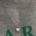 Colorful Cubic Zirconia Heart Pendant Necklace 6W6JNC423