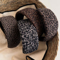 Leopard Print Wide Headband - DippedShop Wholesale - #5843
