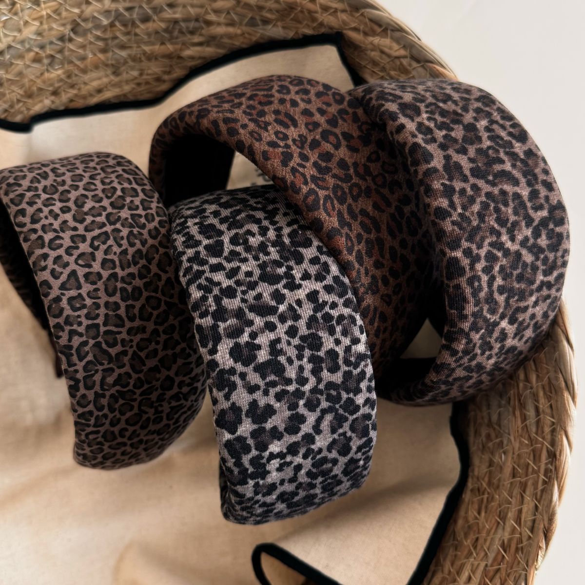 Leopard Print Wide Headband - DippedShop Wholesale - #5843