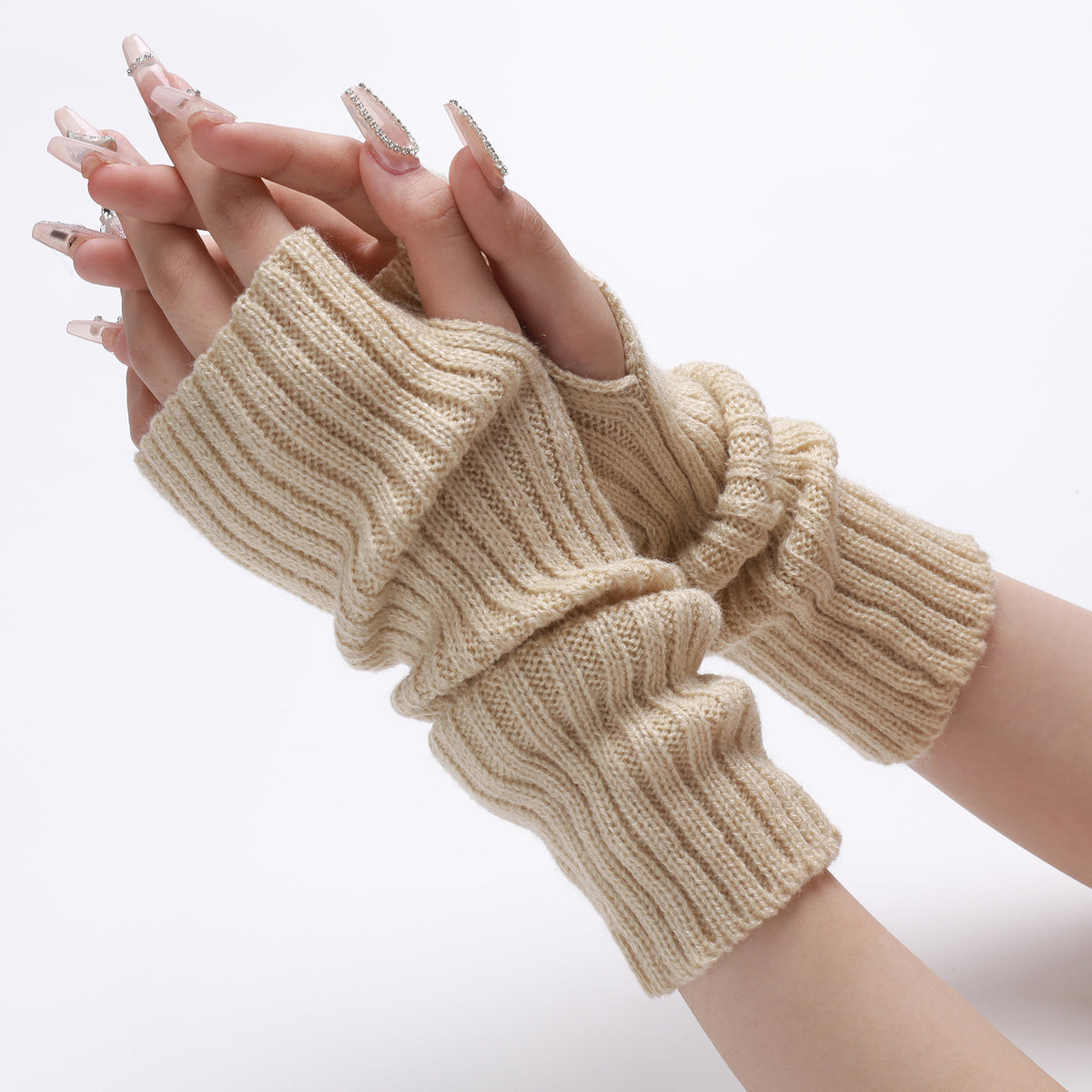 Long Fingerless Arm Warmers - DippedShop Wholesale - #8723