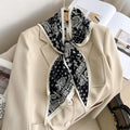 Vintage Paisley Print Versatile Neckchief Scarf MK2BW6W6NSI15