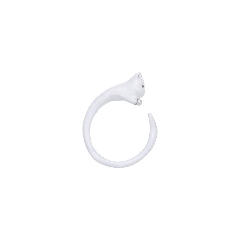 Animal Enamel Open Ring - DippedShop Wholesale - #5795