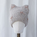 Cute Cat Ear Bowknot Knit Beanie 6W6HAT704