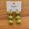 Resin Geometric Dangle Earrings - DippedShop Wholesale - #6771