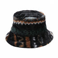 Boho Style Fair Isle Print Warm Bucket Hat 6W6HAT816