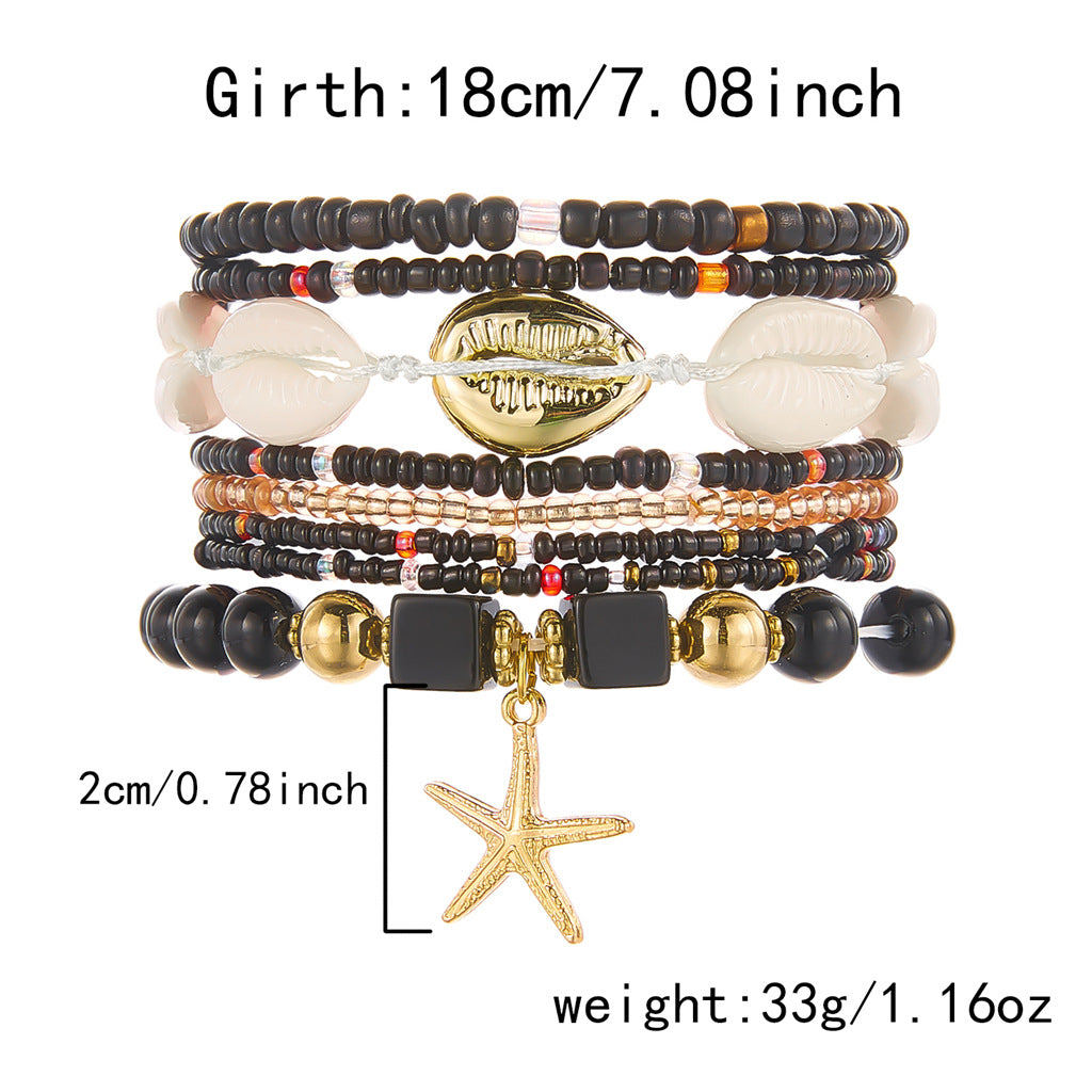 Boho Starfish Multi-Layer Bead - DippedShop Wholesale - #0883
