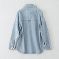 Casual Washed Denim Shirt - DippedShop Wholesale - #8275