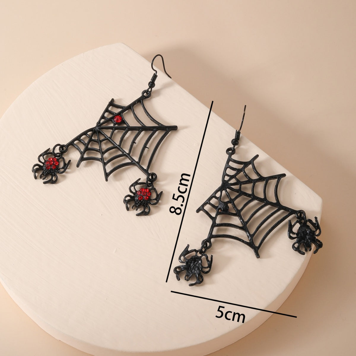 Rhinestone Cobweb Hook Earrings - DippedShop Wholesale - #3363