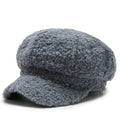 Vintage Faux Lamb Plush Warm Baseball Cap 6W6HAT924