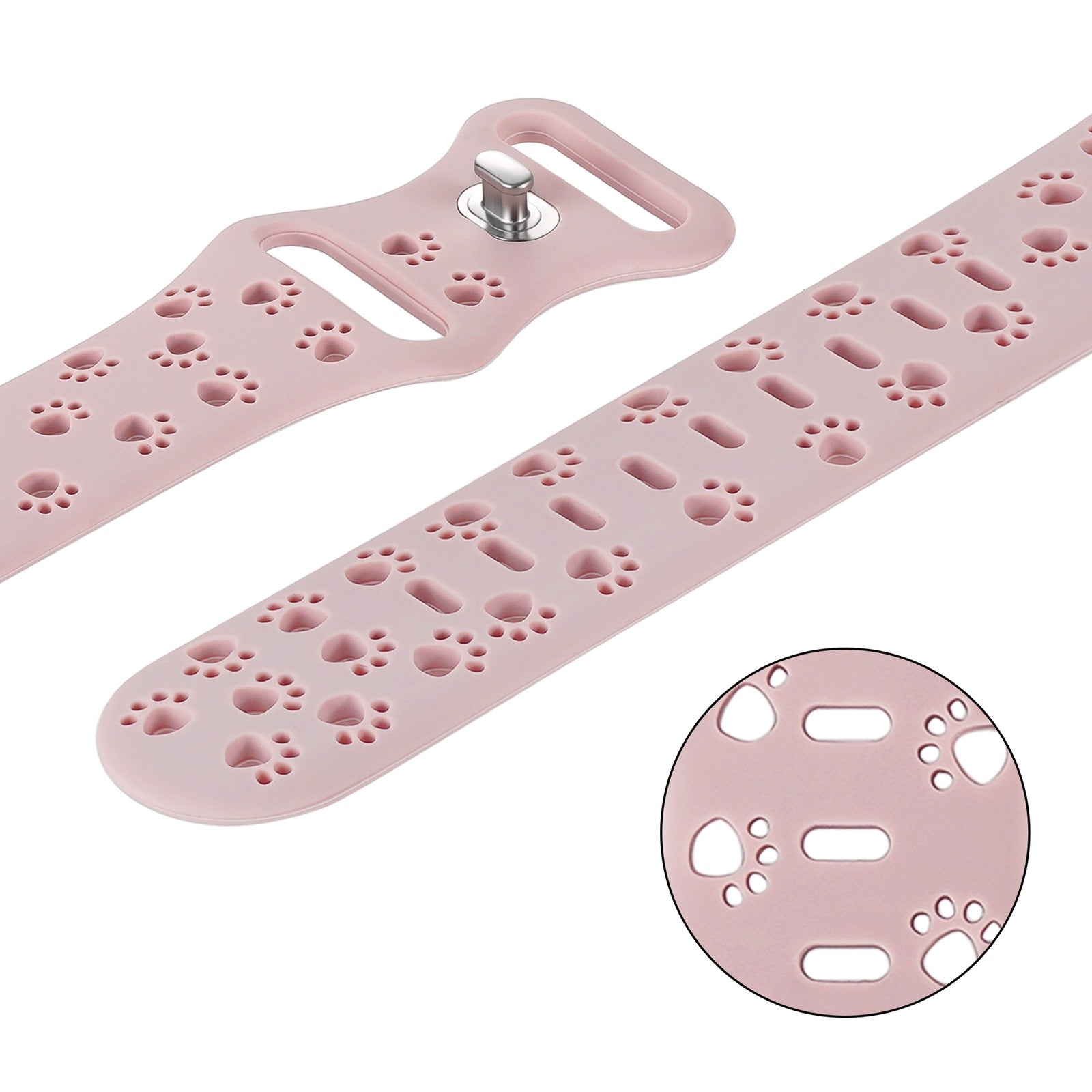 Solid Color Cat Claw Hollow Out Watch Band 6W6JWA145