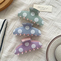 Fashion Colorful Large Polka Dot Hair Claw 6W6HCP1660