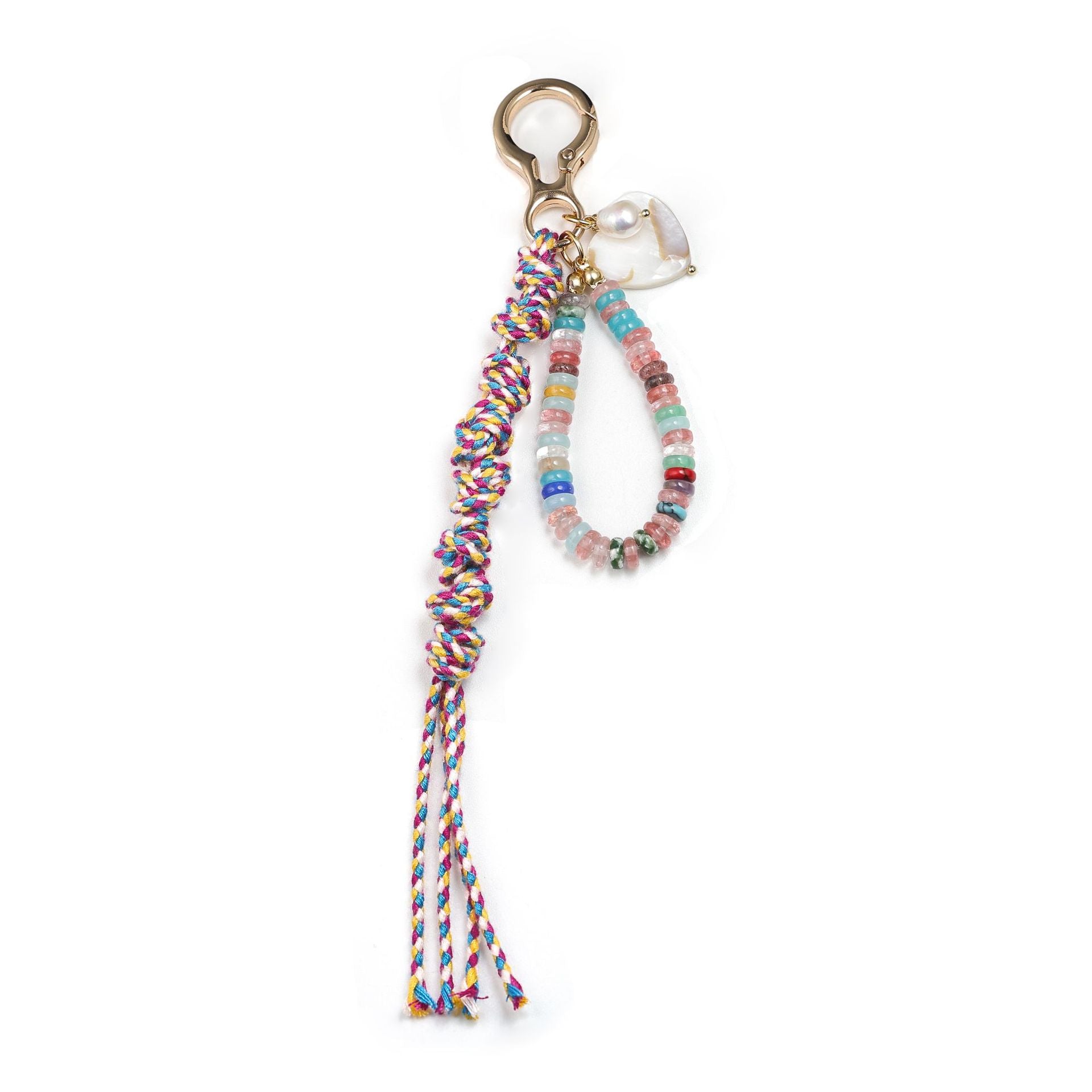 Strawberry Braided Keychain Charm - DippedShop Wholesale - #1203