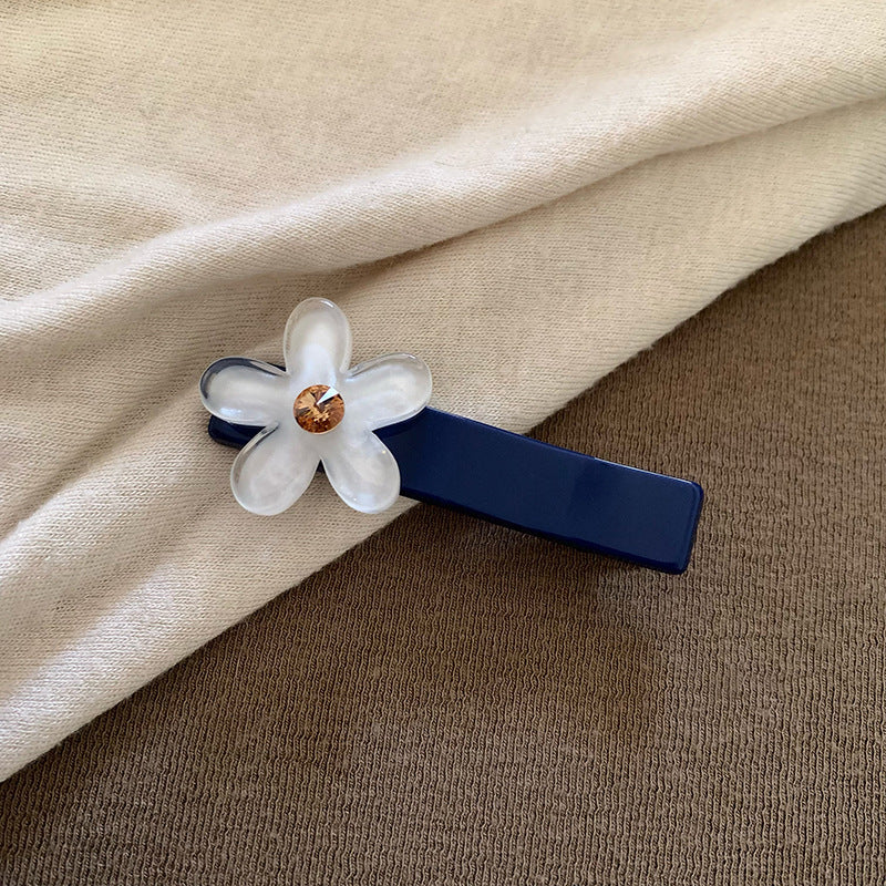 Vintage Crystal Flower Barrette - DippedShop Wholesale - #3299