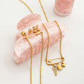 Trendy Cubic Zirconia Paperclip Chain Necklace 6W6JNC425
