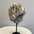 Faux Fur Leopard Bucket Hat - DippedShop Wholesale - #2307