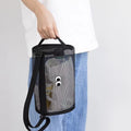 Cylindrical Mesh Solid Color Hollow Shoulder Bag 8CW6BBG470L