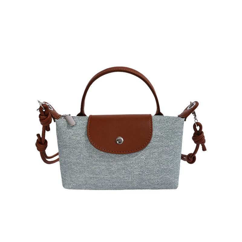 Trendy Denim Dumpling Crossbody Bag 6W10BBG1847