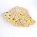 Flower Crochet Beach Hat - DippedShop Wholesale - #3011