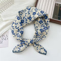Flower Print Square Scarf - DippedShop Wholesale - #8483
