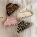 Cute Mini Marbel Textured Non-Slip Hair Claw 6W6HCP1294