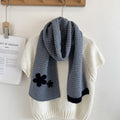 Floral Jacquard Knit Scarf - DippedShop Wholesale - #2803