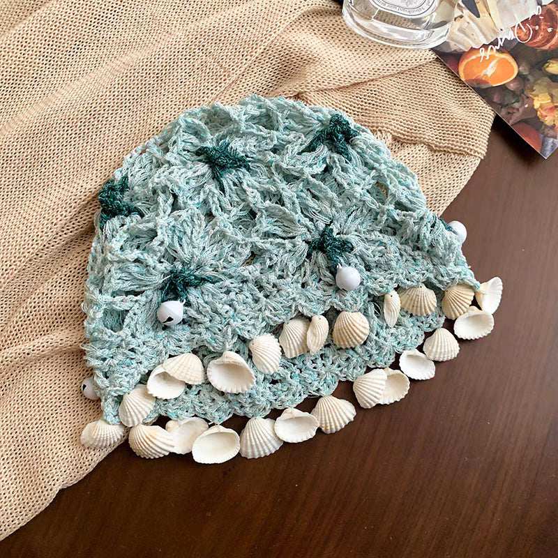 Boho Crochet Beanie - DippedShop Wholesale - #6307