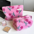 Plush Cherry Makeup Bag - DippedShop Wholesale - #8771