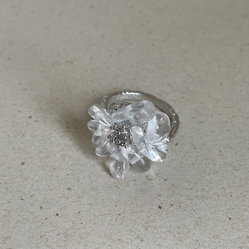 Irregular Crystal Beaded Ring - DippedShop Wholesale - #7395