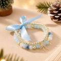 Elegant Bow Knot Beaded Stackable Bracelet 6W6JBR657