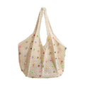Trendy Knit Colorful Beads Large Capacity Shoulder Bag 6W10BBG1763