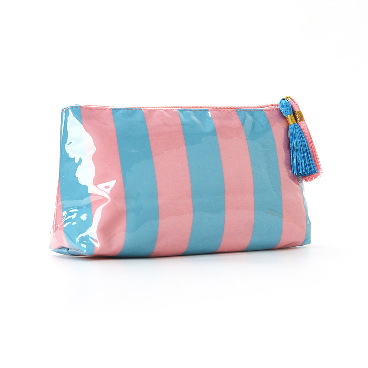 Chic Striped Large Capacity Waterproof Cosmetic Bag MK2BLW6C5CO14