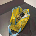 Dopamine Mesh Color Block Portable Makeup Bag MK2BW6S10BOB121