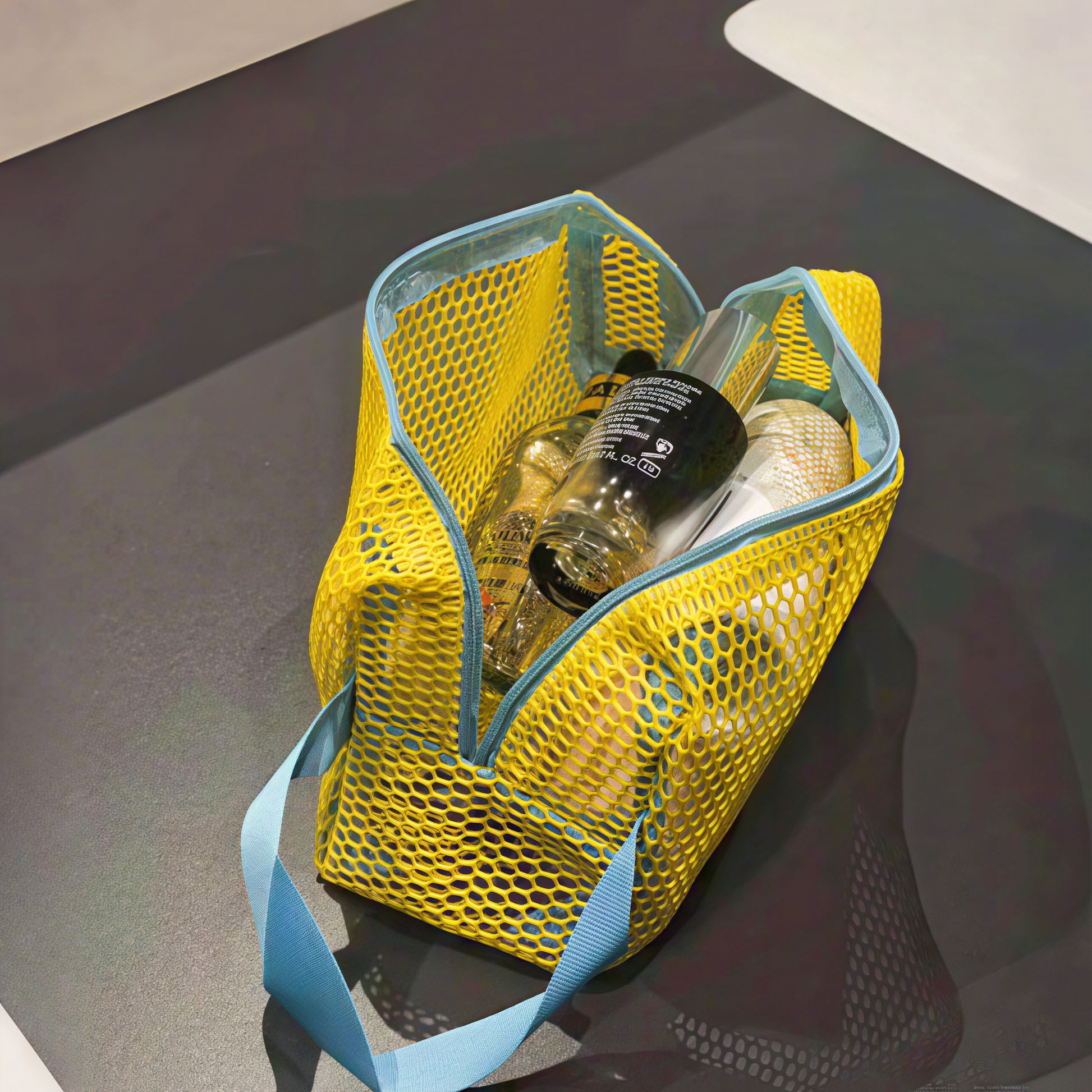 Dopamine Mesh Color Block Portable Makeup Bag MK2BW6S10BOB121
