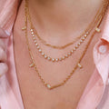 Sporty Style Tennis Racket Ball Charm Necklace 6W6JNC415L