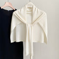 Elegant Solid Color Knit Shawl Wrap 6W6NSC55