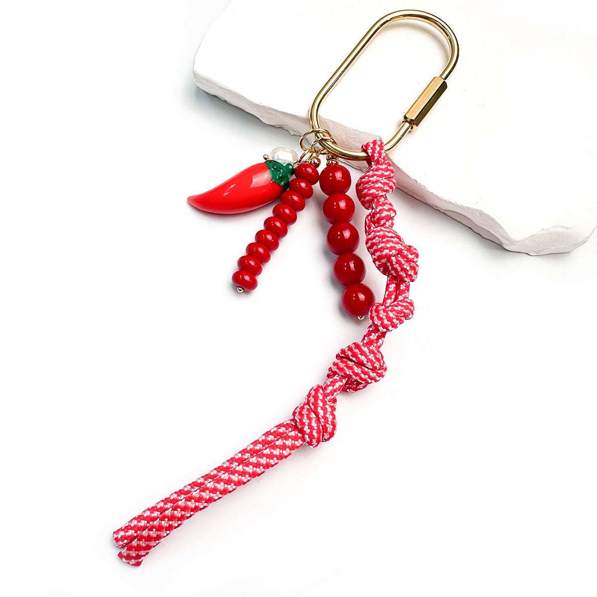 Chili Pepper Beaded Keychain - DippedShop Wholesale - #0035