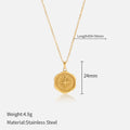Chic Gold Plated Moon Pendant Choker Necklace 6W6JNC629