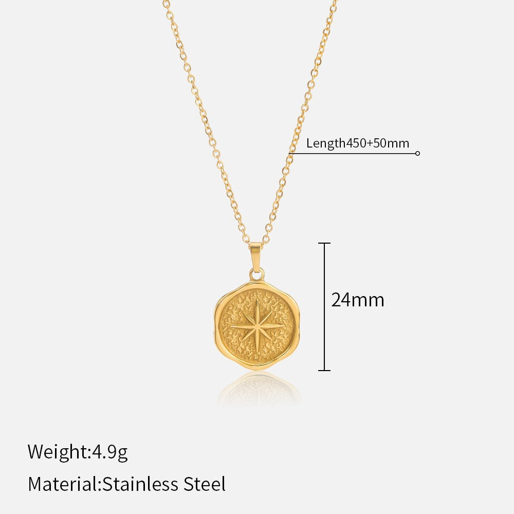 Chic Gold Plated Moon Pendant Choker Necklace 6W6JNC629