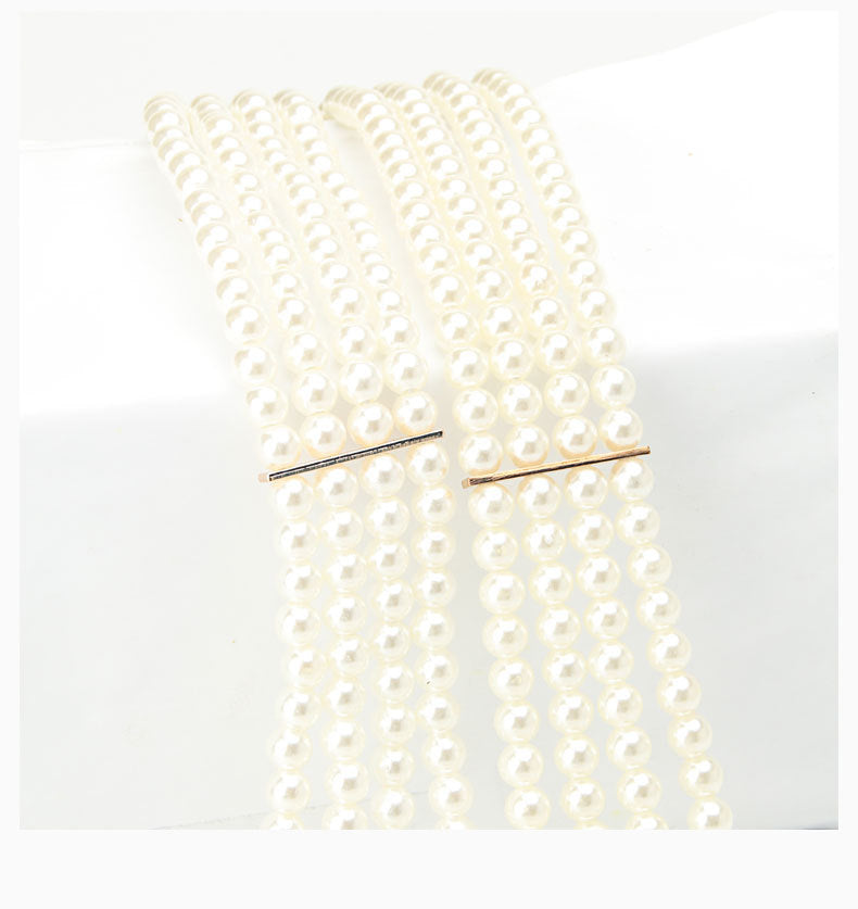 Minimalist Pearl Beaded Rhines - DippedShop Wholesale - #9683
