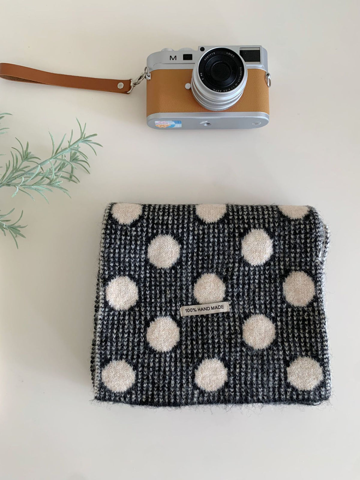 Polka Dot Knit Scarf - DippedShop Wholesale - #1075