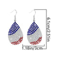 Trendy Sparkling Rhinestones Star Pendant Hook Earrings 8ZA6JER301L