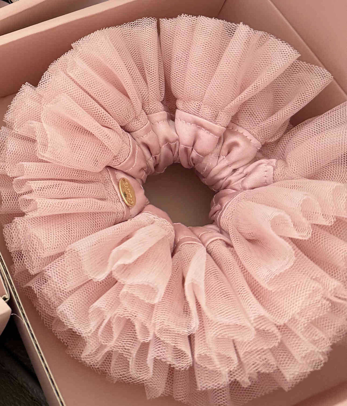Oversized Tulle Lace Mesh Hair Scrunchie 6W6HSR468